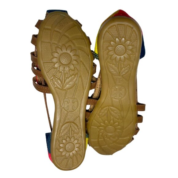 Espadrille Woven Rainbow Flats Colorful Sandals Women's Size 5.5  EU 36 - Picture 3 of 4